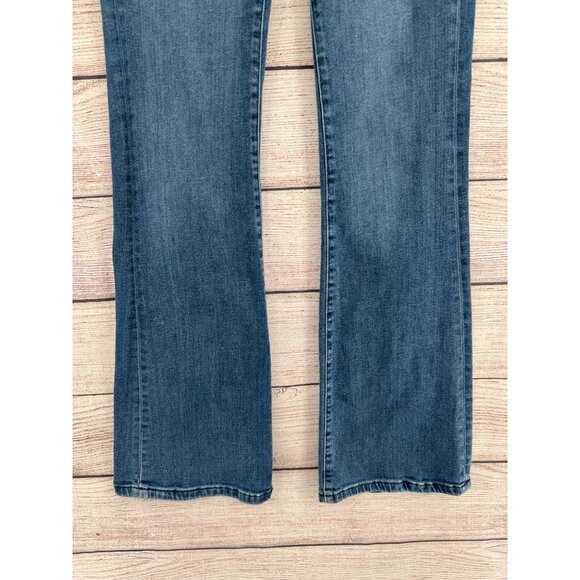 Pilcro The Icon Flare High Rise Jeans Men's Size 26 Blue Medium Wash Denim - Picture 5 of 13